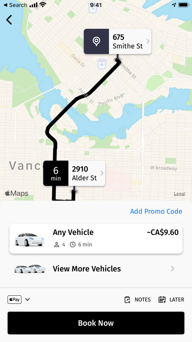 Vancouver Taxi: Yellow Cab Screenshot