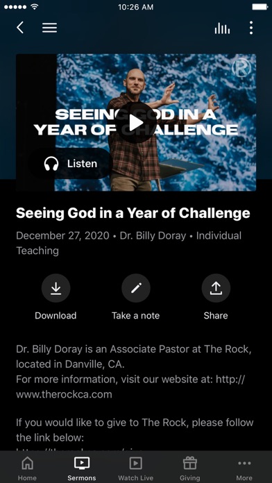 The Rock Church CA Screenshot