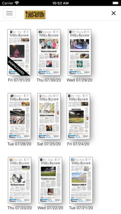 Cleburne Times-Review Screenshot