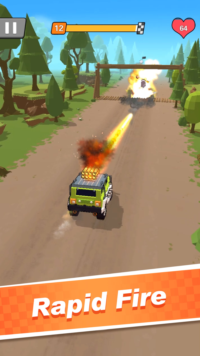 Car Rush Fighting and Racing