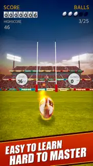 flick kick rugby kickoff iphone screenshot 1