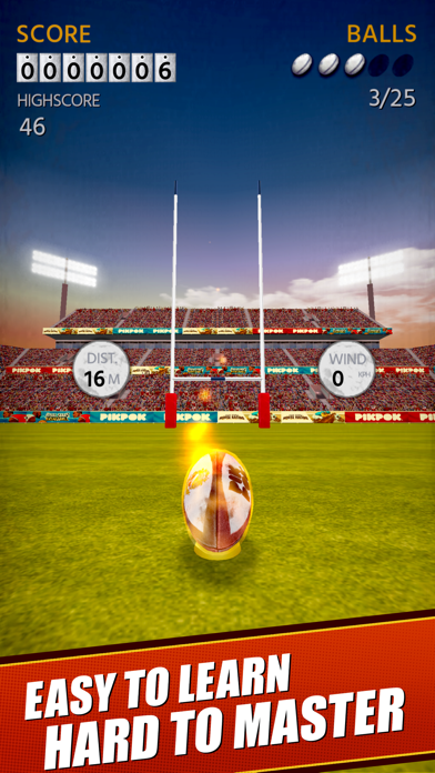 Flick Kick Rugby Kickoff screenshot 1