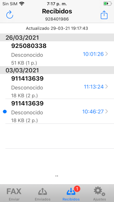 Fax Duocom - Enviar fax online Screenshot
