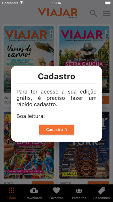 Revista Viajar Pelo Mundo Screenshot
