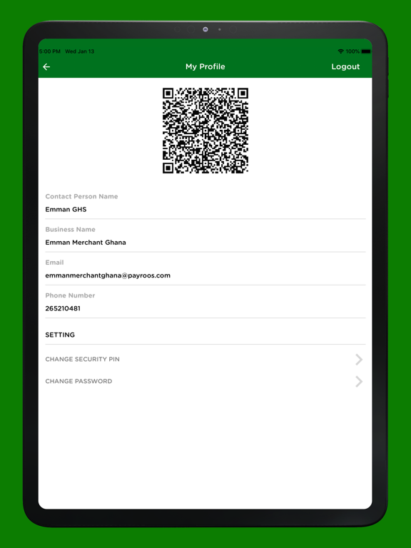 Screenshot #5 pour Payroos Merchant