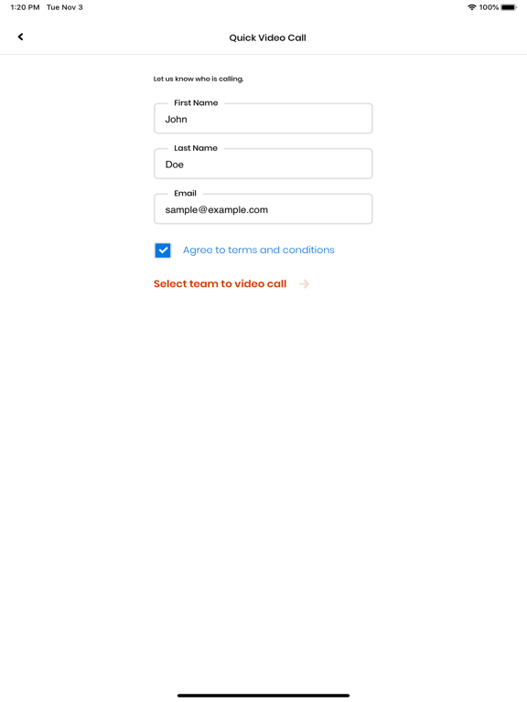 App screenshot