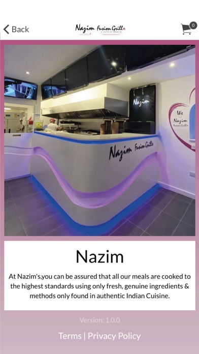 Nazim Indian Restaurant Screenshot