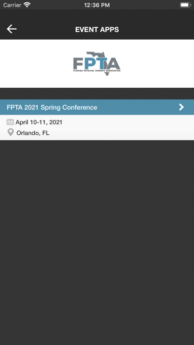 Florida Physical Therapy Assoc Screenshot