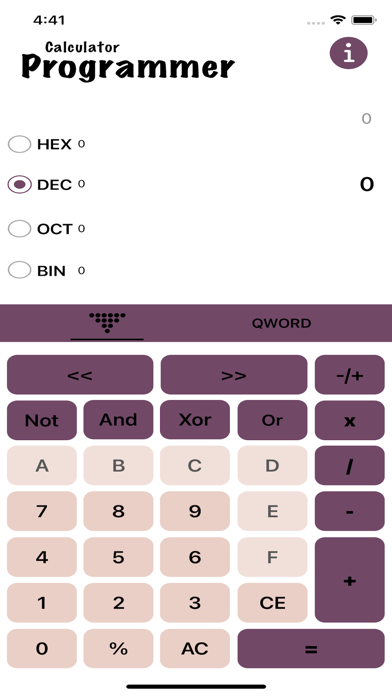 Calculator Programmer Screenshot