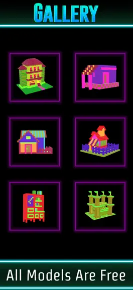Game screenshot Glow House Voxel - Neon Draw mod apk