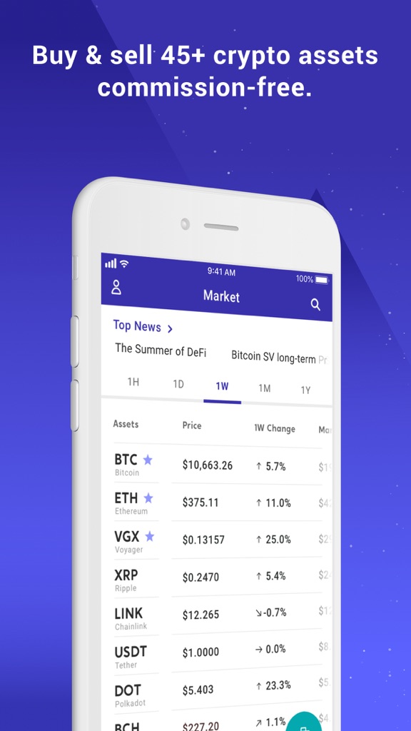 【图】Voyager – Buy Bitcoin & Crypto(截图1) 【图】Voyager – Buy Bitcoin & Crypto(截图1)