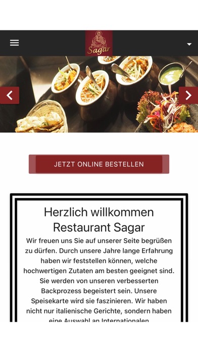 Restaurant Sagar Screenshot