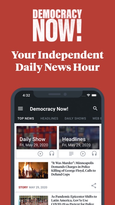 Democracy Now! Screenshot