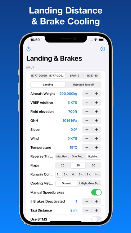 B777/787 Landing & Brake Tool screenshot-0