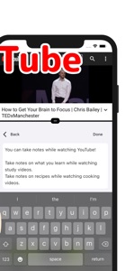 TubeNote - Note watching video screenshot #3 for iPhone