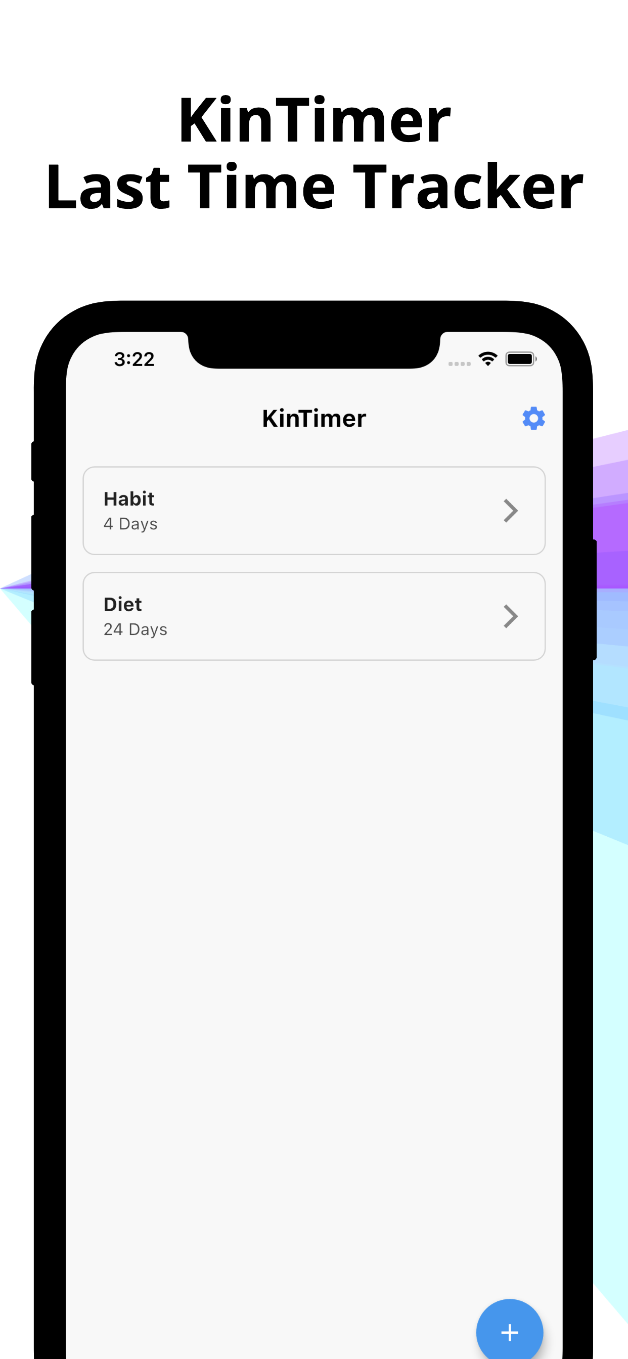 Last Time Tracker KinTimer
