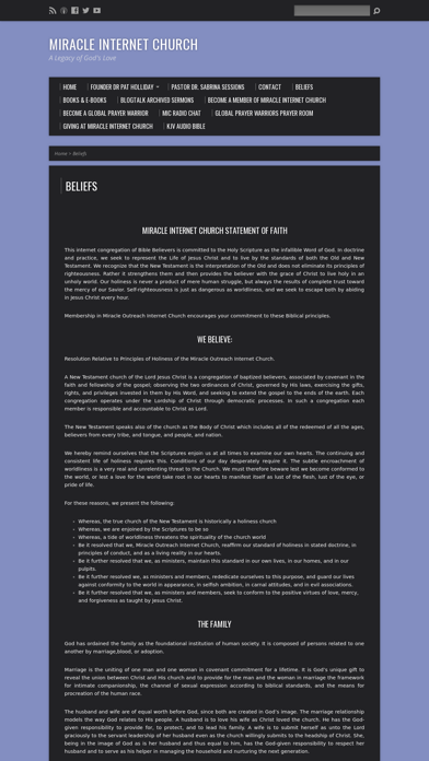 Miracle Internet Church Screenshot