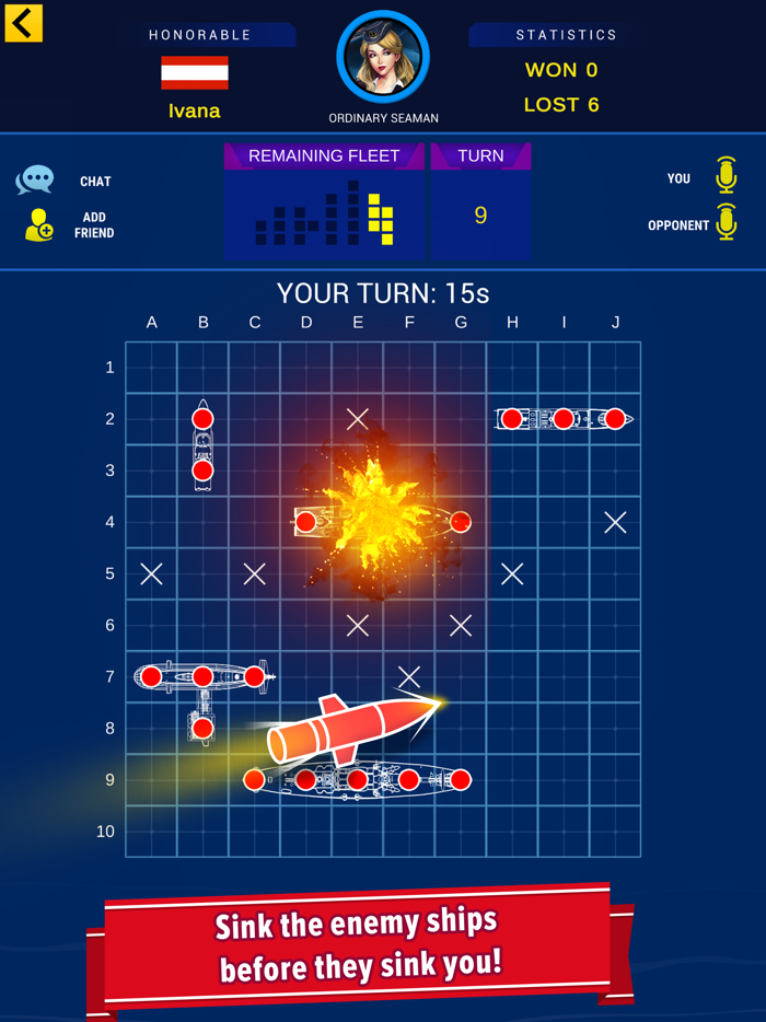 Warship Battle Battle at sea