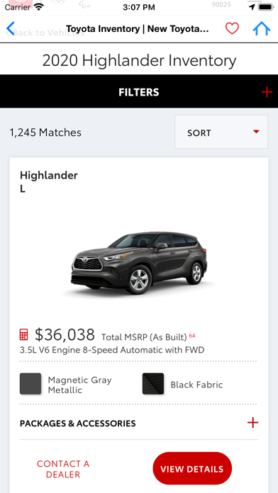 Toyota Highlander Screenshot
