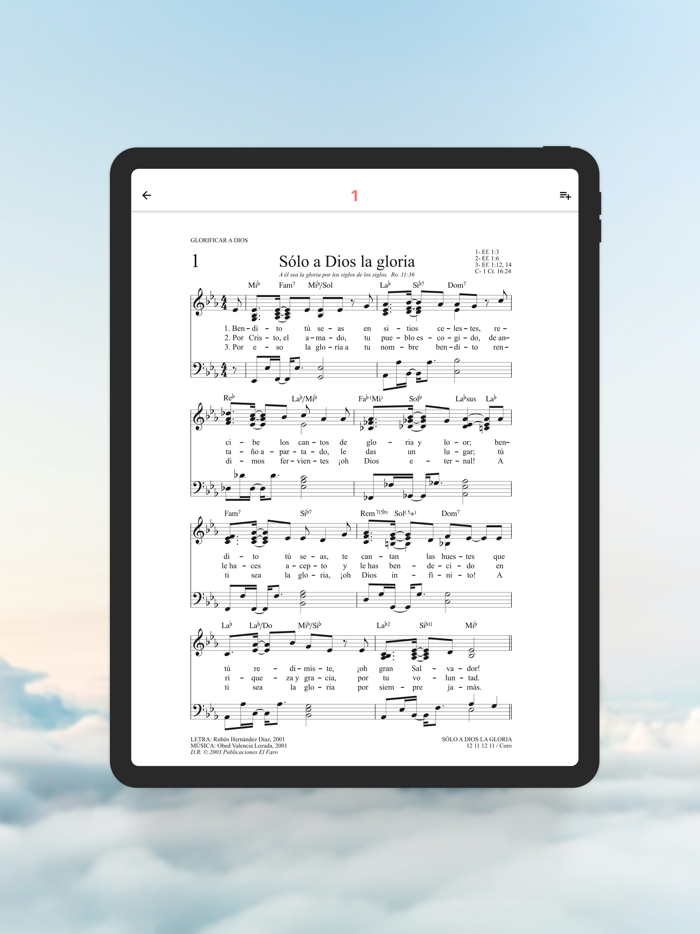 Himnario INPM Partitura