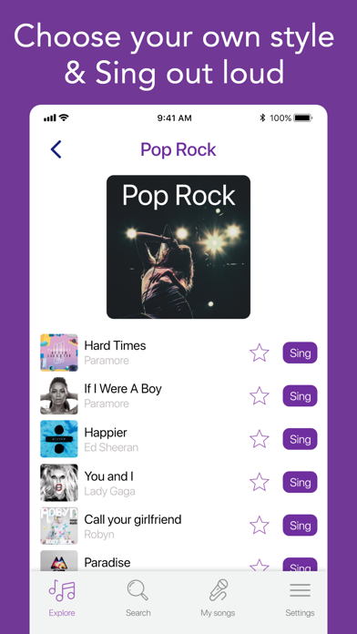 Sing Karaoke - Unlimited Songs Screenshot