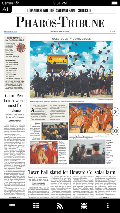 Pharos-Tribune- Logansport, IN Screenshot