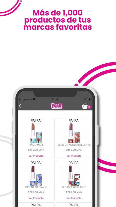 Pink Fashion Store Screenshot