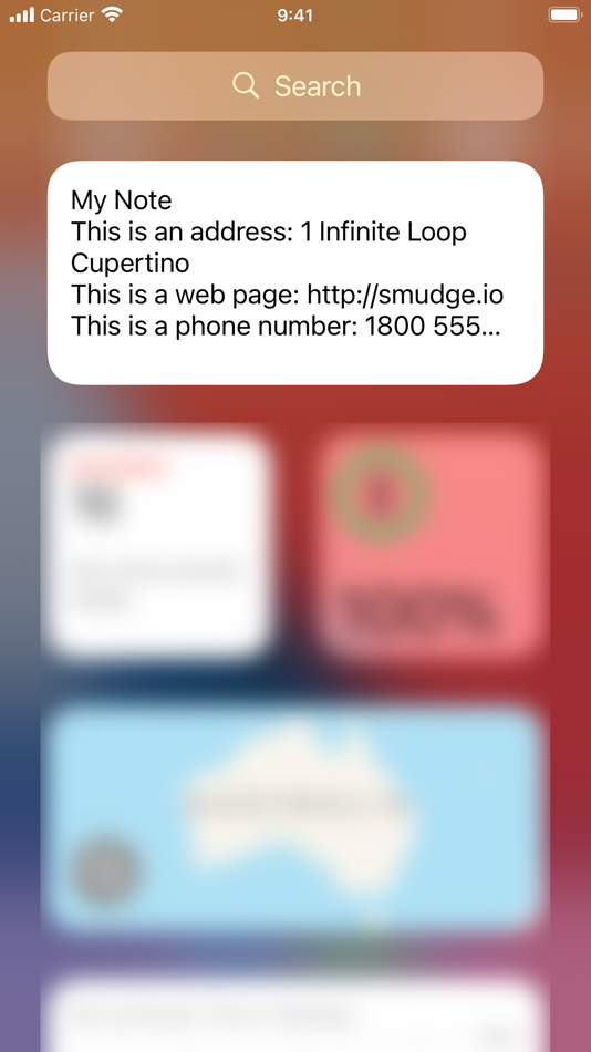 #2. Today Snippet Widget (iOS) Podle: smudge.io PTY LTD