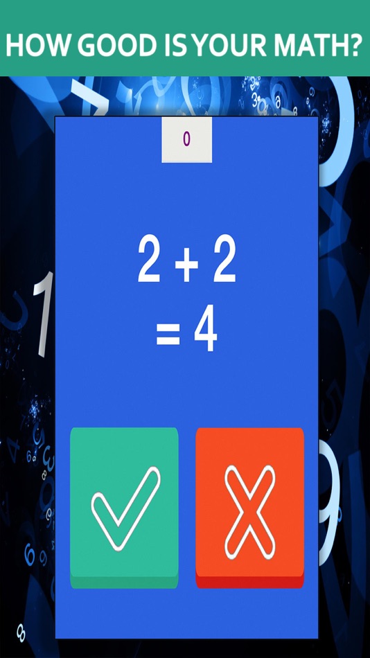 #1. Crazy Hard Fast Math Reaction (iOS) By: Fragranze Games Ltd