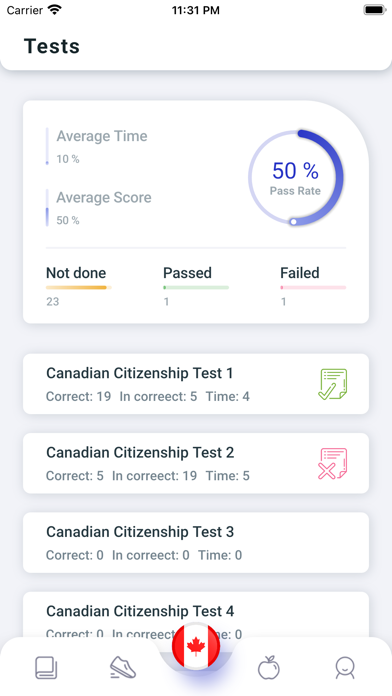 Canadian Citizenship Test HUB Screenshot