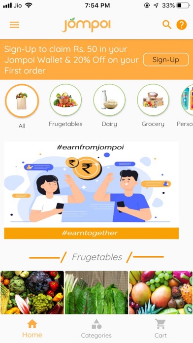 Jompoi - Online Groceries Screenshot