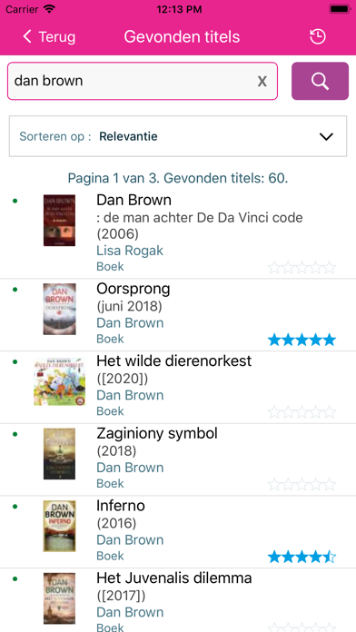 Rozet Bibliotheek Screenshot