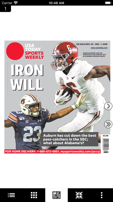 USA TODAY Sports Weekly Screenshot