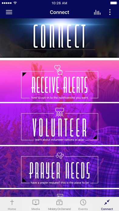 ACAC Church App Screenshot
