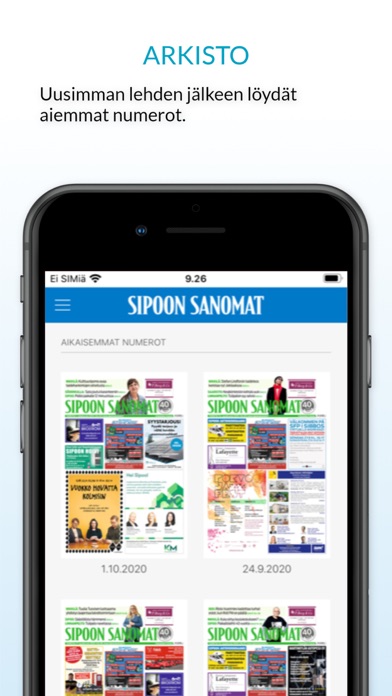 Sipoon Sanomat, päivän lehti Screenshot