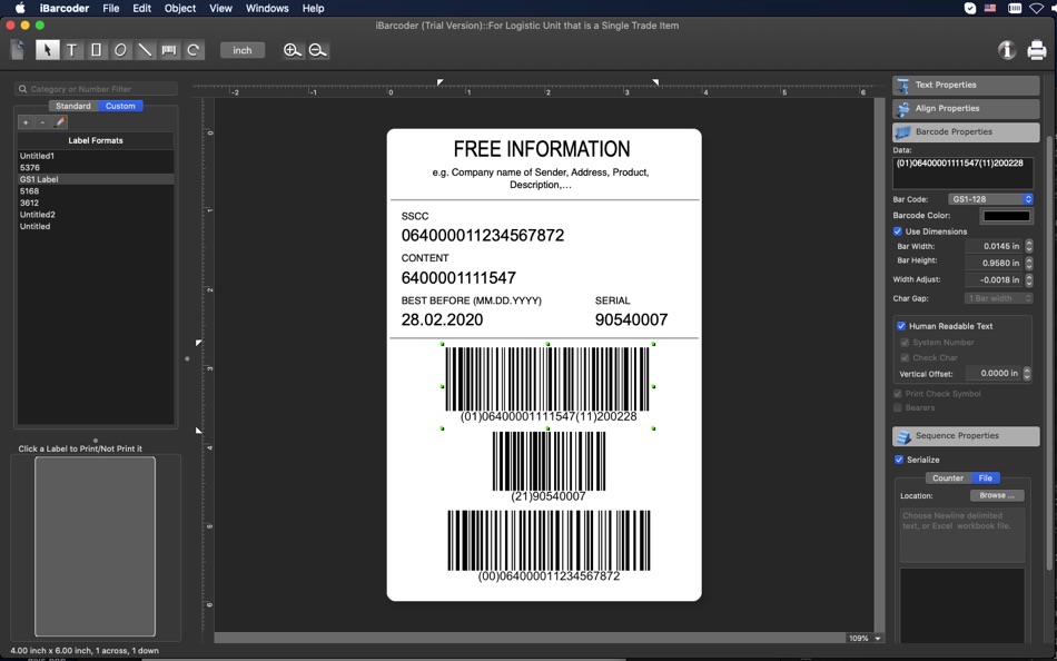 iBarcoder - barcode generator - 3.14.12 - (macOS)