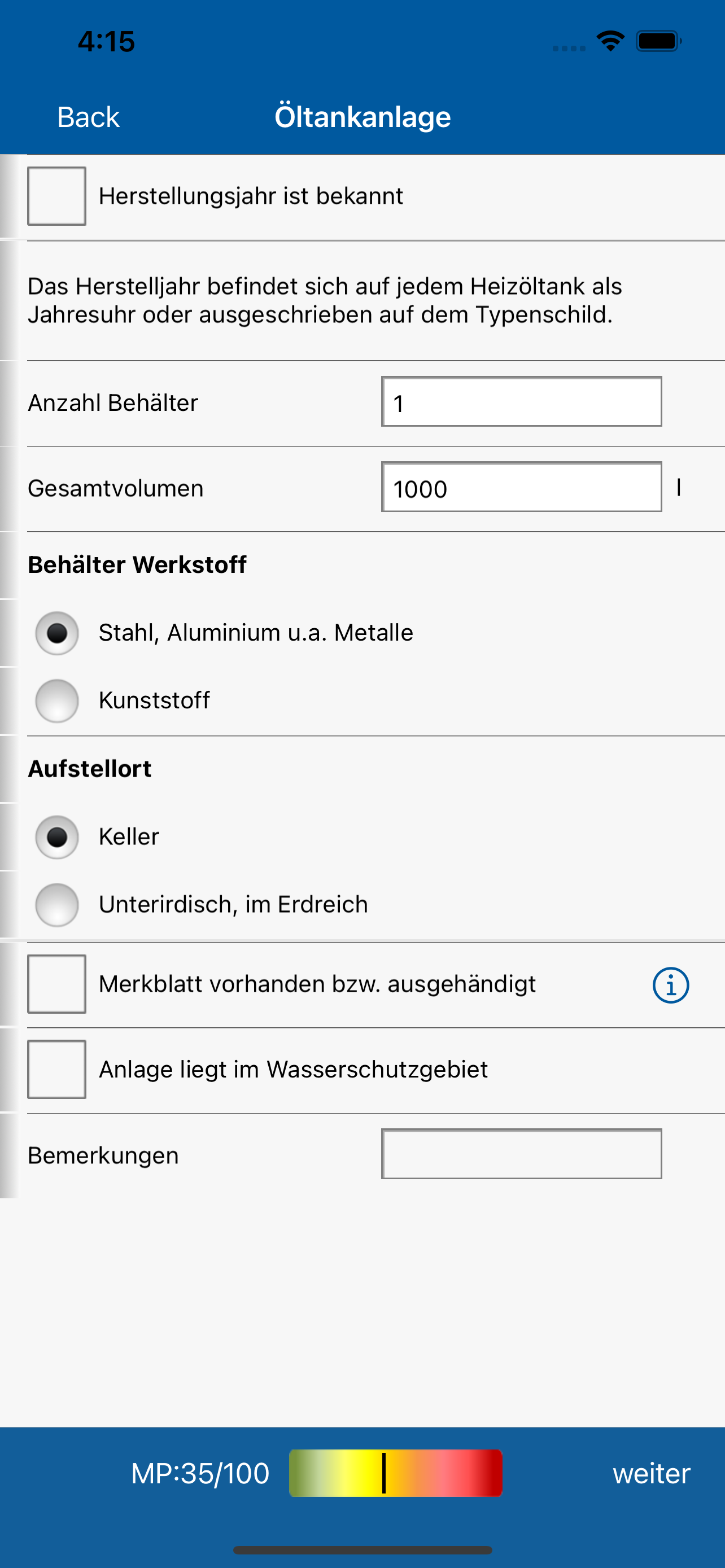 Öltankschau