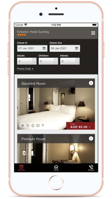 Kirketon Hotel Screenshot