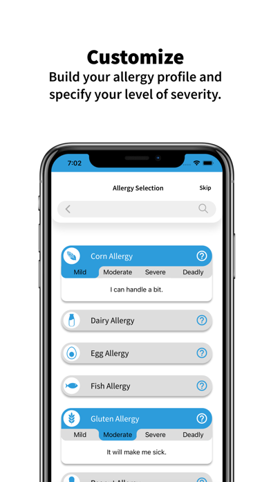 Food Allergy Dining: MacroMenu Screenshot