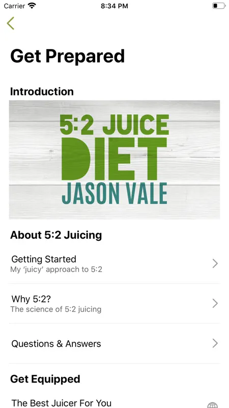 Jason Vale’s 5:2 Juice Diet screenshot 4 of 5