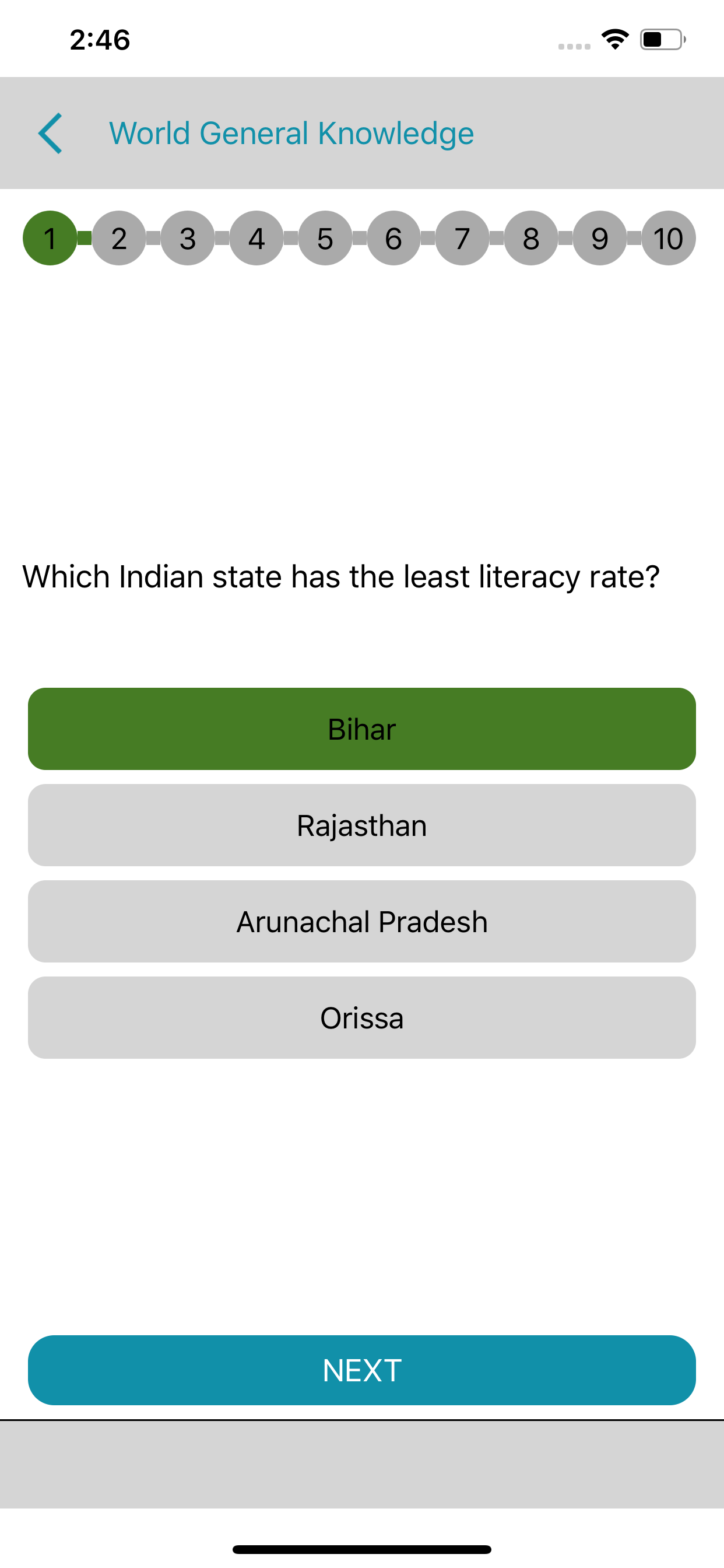 Online Quiz - Test your GK