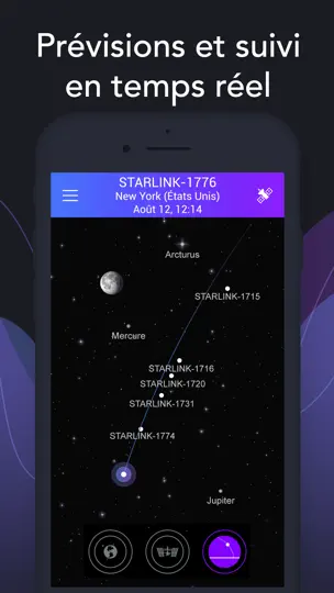 Capture d'écran de Rechercher Des Satellites 3D sur iPhone 5