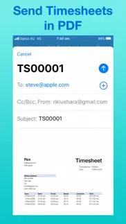 timesheet maker iphone screenshot 2
