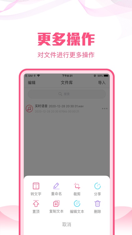 语音文字转换大师-专业在线语音录音转文字 screenshot-3