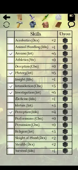 Game screenshot 5th Character Sheet hack