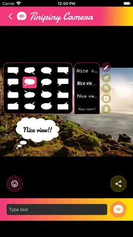 Game screenshot Tinipiny Camera (text bubbles) hack