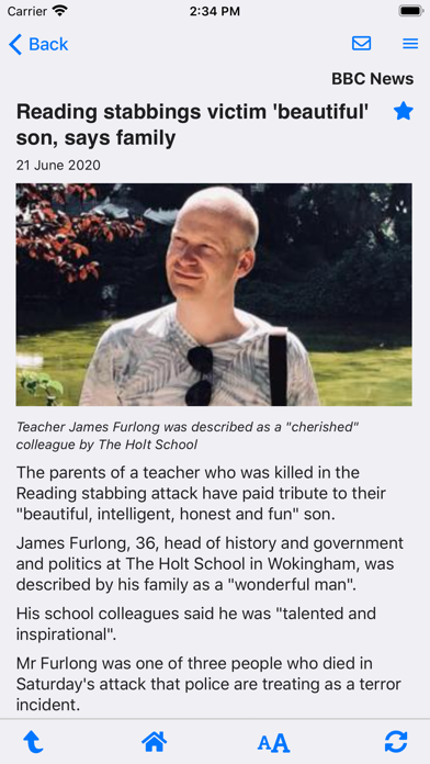 Online News Screenshot