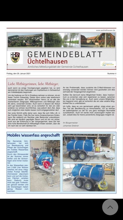 Gemeindeblatt Üchtelhausen
