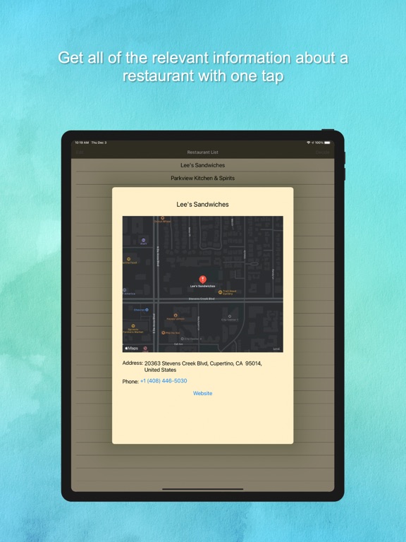 I Don't Care!! iPad screenshot 3 - Food & Drink app