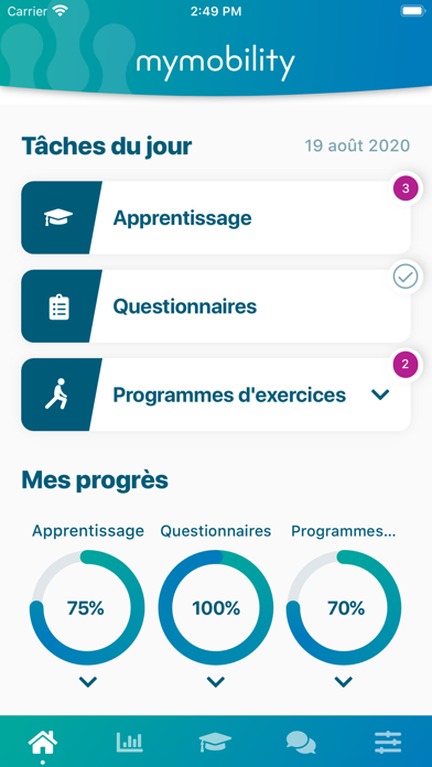 Screenshot #1 pour mymobility App Patient